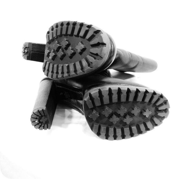 Black Holden Platform Boots/Booties - Picture 3 of 4